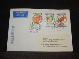 Hong Kong 1991 Peak Air Mail Cover To Germany__(945) - Covers & Documents