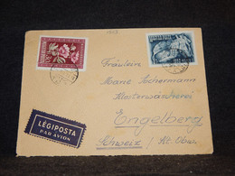 Hungary 1950 Air Mail Cover To Switzerland__(1503) - Storia Postale