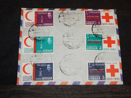 Jordan 1966 Red Cross Stamps Cover__(1518) - Giordania