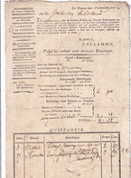 DDY 668 -- Collection THOUROUT - Document An 14 - Invordering Directe Belastingen , Ontvanger Callamme - 1794-1814 (Période Française)