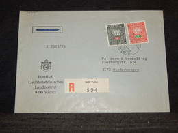 Liechtenstein 1976 Vaduz Registered Cover__(1494) - Storia Postale