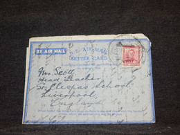 New Zealand 1949 Aerogramme To UK__(1374) - Cartas & Documentos