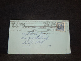 New Zealand 1950 Christchurch Cover To USA__(27) - Cartas & Documentos