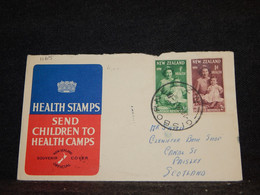 New Zealand 1950 Gisborne Cover To Scotland__(1165) - Cartas & Documentos