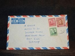 New Zealand 1950's Air Mail Cover To Germany__(1345) - Luchtpost