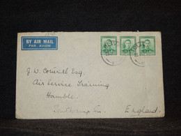 New Zealand 1950's Air Mail Cover To UK__(1340) - Corréo Aéreo