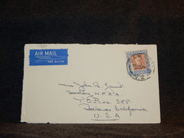 New Zealand 1950's Air Mail Cover To USA__(1350) - Airmail