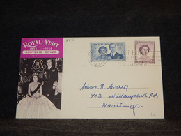 New Zealand 1950's Hastings Royal Visit Cover__(2947) - Briefe U. Dokumente