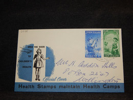 New Zealand 1950's Health Stamps Cover__(3775) - Briefe U. Dokumente