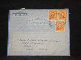 New Zealand 1952 Upperhutt Air Mail Letter To USA__(1348) - Corréo Aéreo