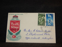 New Zealand 1953 Health Stamps Cover__(3778) - Lettres & Documents