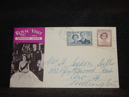 New Zealand 1953 Wellington Royal Visit Cover__(3779) - Brieven En Documenten