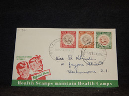 New Zealand 1954 Wellington Health Stamps Cover__(1196) - Brieven En Documenten
