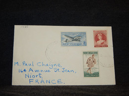 New Zealand 1955 Cover To France__(1328) - Lettres & Documents