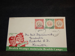 New Zealand 1955 Hamilton Health Stamps Cover__(3777) - Covers & Documents