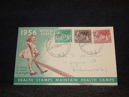 New Zealand 1956 Wellington Health Stamps Cover__(1177) - Brieven En Documenten