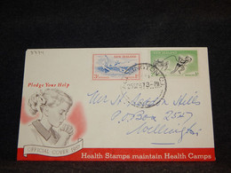 New Zealand 1957 Wellington Health Stamps Cover__(3774) - Brieven En Documenten