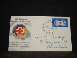 New Zealand 1959 Blenhein Red Cross Cover__(1179) - Lettres & Documents