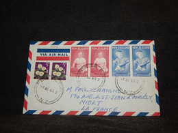 New Zealand 1963 Endalton Air Mail Cover To France__(1101) - Luchtpost