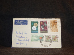 New Zealand 1967 Christchurch Air Mail Cover To Germany__(147) - Luchtpost