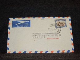 South Africa 1951 Johannesburg Air Mail Cover To Switzerland__(1746) - Posta Aerea