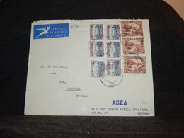 South Africa 1953 Air Mail Cover To Sweden__(2396) - Airmail