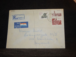 South Africa 1988 Houghton Registered Cover To Denmark__(2327) - Brieven En Documenten