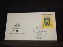 Uruguay 1979 Olympic Stamp Cover__(2955) - Uruguay