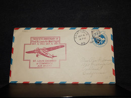 USA 1941 Saint Louis 5c Blue Stationery Envelope__(4201) - 1941-60