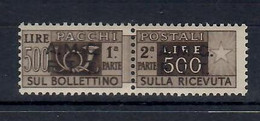 Trieste A 1947-48 --Pacchi Postali  PP12--  (Sass.12) -  **MNH - Pacchi Postali/in Concessione