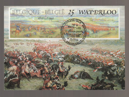 Carte Maximum - Bataille De Waterloo - Timbre N° 2376 - 1981-1990