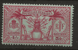 New Hebrides, 1925, F  52, Mint, Lightly Hinged - Neufs