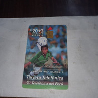 Peru-(per-te-chp042)-coleccion Nol Solano5-(s/.20+2soles)(57)-(13S200O6310)(tirage-50.000)-used Card+1cars Prepiad,free - Peru