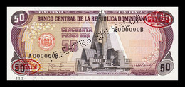 ​​​​​​​República Dominicana 50 Pesos Oro 1985 Pick 121Bs Specimen SC UNC - Dominicana