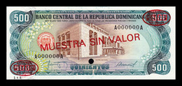 República Dominicana 500 Pesos Oro 1987 Pick 123Bs Specimen SC UNC - Dominicaine