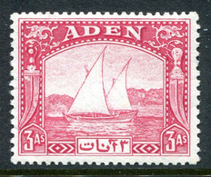 Aden 1937 KGVI Dhows - 3a Carmine HM (SG 6) - Aden (1854-1963)