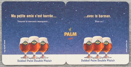 Double Sous-bock Palm Ma Petite Amie S'est Barrée... Avec Le Barman Bierdeckel Bierviltje Coaster (CX) - Bierdeckel