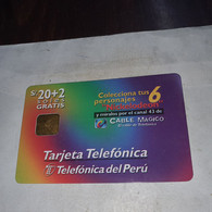 Peru-(per-tLf-chp-0016)-nickelodeon-(Special)(s/.20+2 Gratis)(66)(?)(tirage-?)-used Card+1cars Prepiad,free - Peru