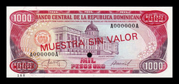 República Dominicana 1000 Pesos Oro 1987 Pick 124Bs Specimen SC UNC - Dominicaanse Republiek