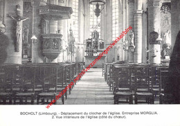 BOCHOLT - Déplacement Du Clocher De L'église - Entreprise Morglia - Vue Intérieure De L'église - Bocholt