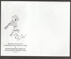 Tintin Au Congo - Emission Commune Avec La République Démocratique Du Congo Sans Timbre N° 3049 - 31.12.2001 - Philabédés (comics)