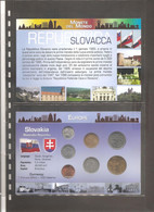 Slovacchia - Folder Bolaffi "Monete Dal Mondo" Serie Completa Emissioni Valori UNC - Slovacchia