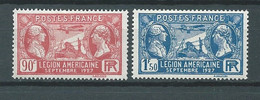 France  Série Yvert N° 244 / 245 / 317  * , 2 Valeurs Trace De Charnière - AA 17605 - Neufs