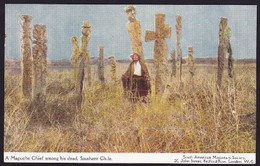 A Mapuche Chief Among His Dead In Southern Chile. - Cile