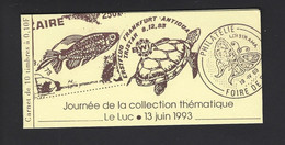 CARNET PRIVE MARIANNE DE BRIAT JOURNEE THEMATIQUE LE LUC THEME PAPILLON TORTUE POISSON - Autres & Non Classés