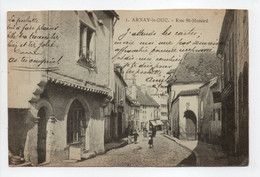 - CPA ARNAY-LE-DUC (21) - Rue St-Honoré 1903 - - Arnay Le Duc