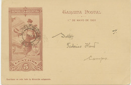 ARGENTINIEN 1.5.1903, 5 C 50. Jahrestag Santa Fe Constitutional Congress GA FDC! - FDC