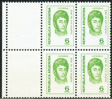 ARGENTINIEN 1975 6P Maigrün General José De San Martín, Postfrisch MISSING GREEN - Nuevos