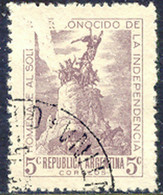ARGENTINIEN 1946 Denkmal Zu Ehren Des Unbekannten Soldaten 5 C. Gest. Kab.-Stück - Used Stamps