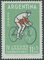 ARGENTINIEN 1963 IV.Panamerikanische Spiele 11+5P Radfahrer Postfrische ABART - Neufs